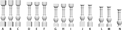 York Balusters